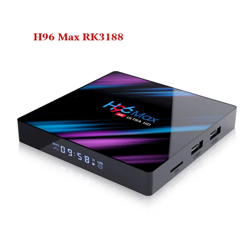 H96 MAX ТВ приставка Android 9,0 Rockchip RK3318 4G 32 GB 64 GB USB3.0 H.265 4 K Youtube Netflix google Play pk x96 Мини Смарт ТВ приставка