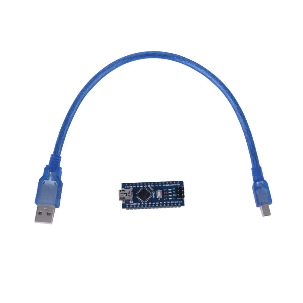 Хит продаж для Arduino Nano V3.0 контроллер ATMEGA328P ATMEGA328 оригинальный CH340 + кабель USB |