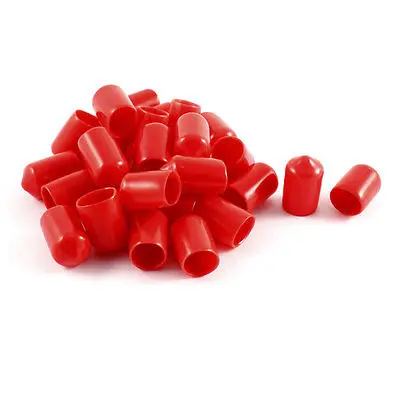 30Pcs Adhesive Glue Lined Heat Shrink End Caps Red Ratio 2:1