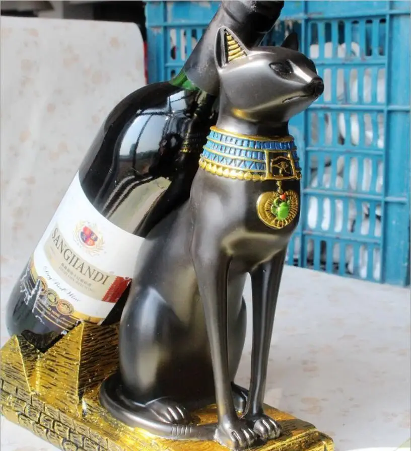 Изделия из смолы европейский стиль египетский кот Бог винный стеллаж модный