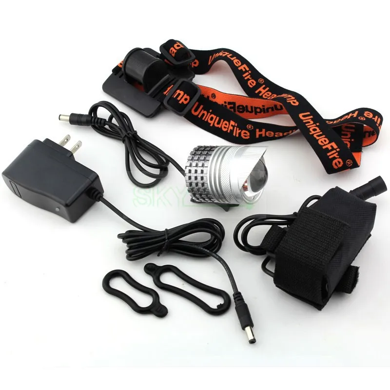 Zoomable 2 in 1 XM-L2 3 Light Modes LED Bicycle Headlamp Headlight With Battery Pack & Charger | Спорт и развлечения