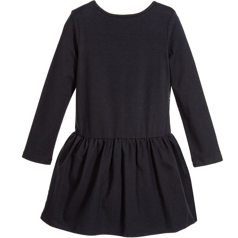 Платья для девочек детская одежда с принтом повседневная Новая модная платье