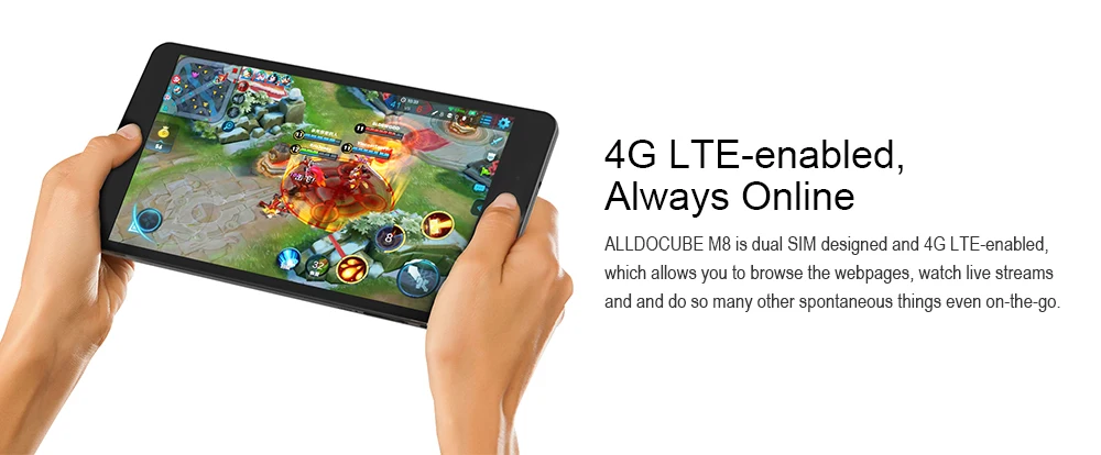ALLDOCUBE M8 планшетный ПК 4G Phablet 8,0 дюймов Android 8,0 MTK X27(MT6797W) Deca Core планшеты 3 ГБ 32 ГБ 5.0MP Carmea 5500 мАч