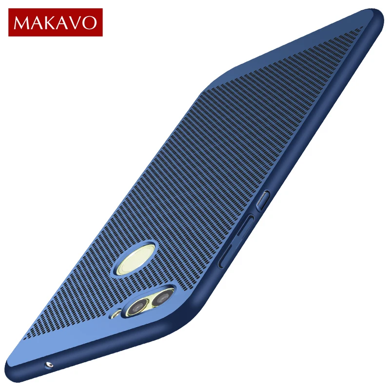 Чехол MAKAVO для Huawei Nova 2 360 Матовые чехлы из кожи жесткий пластиковый корпус тонкий