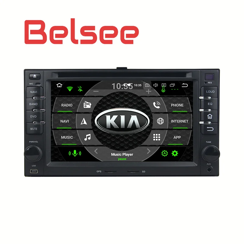 Автомагнитола Belsee 2 Din Android 9 0 4 Гб + 64 ГБ PX5 восемь ядер для Kia Carens Sportage Ceed Rio Sorento Optima GPS