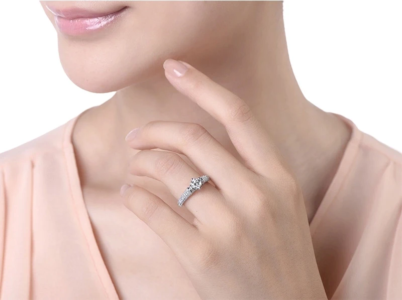 Элегантный аксессуар для женщин Свадебные обручальные кольца на палец из