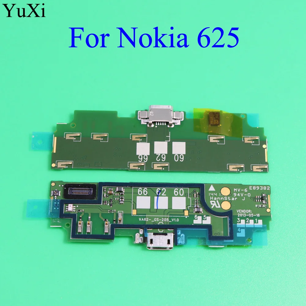 Плата порта YuXi Jack для Nokia 625 usb-разъем зарядки и передачи данных гибкий кабель Microsoft