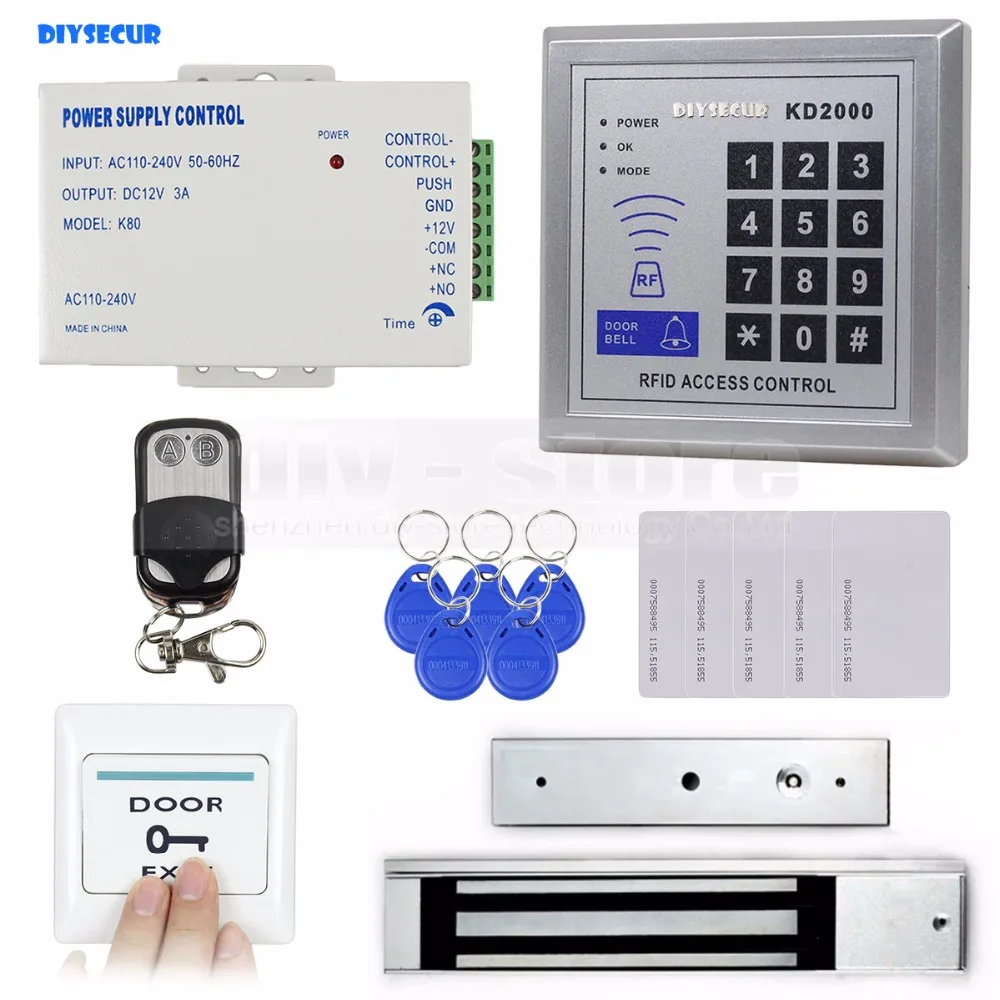 DIYSECUR пульт дистанционного управления полный Rfid карты двери контроля доступа