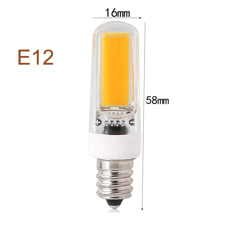 10 шт./лот 2609 COB диммируемая лампа люстра лампы E12/E14/G4/G9 3 Вт Теплый/Natur/холодный
