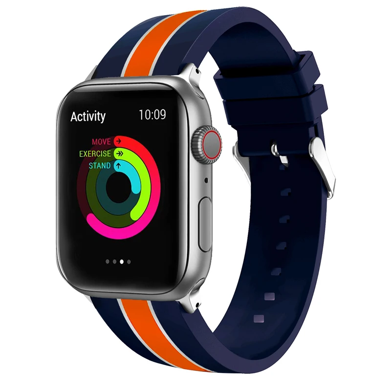 Мягкий силиконовый спортивный ремешок для Apple Watch band 44 мм apple watch 4 40 браслет iWatch 3 2 1
