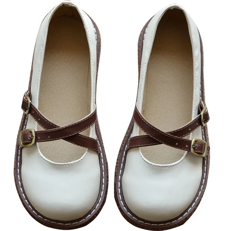 Мори литературные туфли на толстой подошве с большим носком удобные ручной