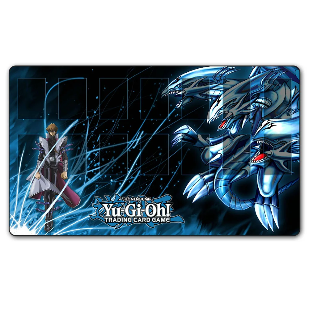 Небесно-голубой Yugioh Nekroz из ганнира игровой коврик настольные игры карты TCG игровой коврик, пользовательские Yu-gi-oh коврик с рисунком настольной игровой коврик Бесплатные сумки - Цвет: Небесно-голубой