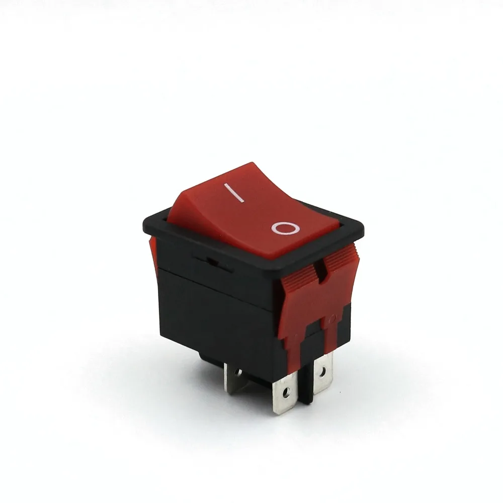 5 шт. LR-210 красный/черный высокотоковый IP55 4-Контактный Выключатель 2 положения 20 А