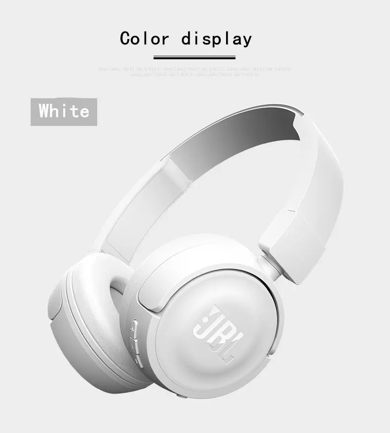 JBL T450BT Bluetooth беспроводные наушники на голову Музыкальная гарнитура Портативный HIFI бас наушники с микрофоном для JBL