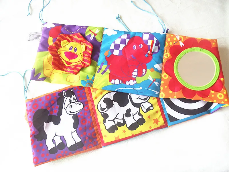 Обучающая история мягкая мультяшная тканевая книга для новорожденных детские