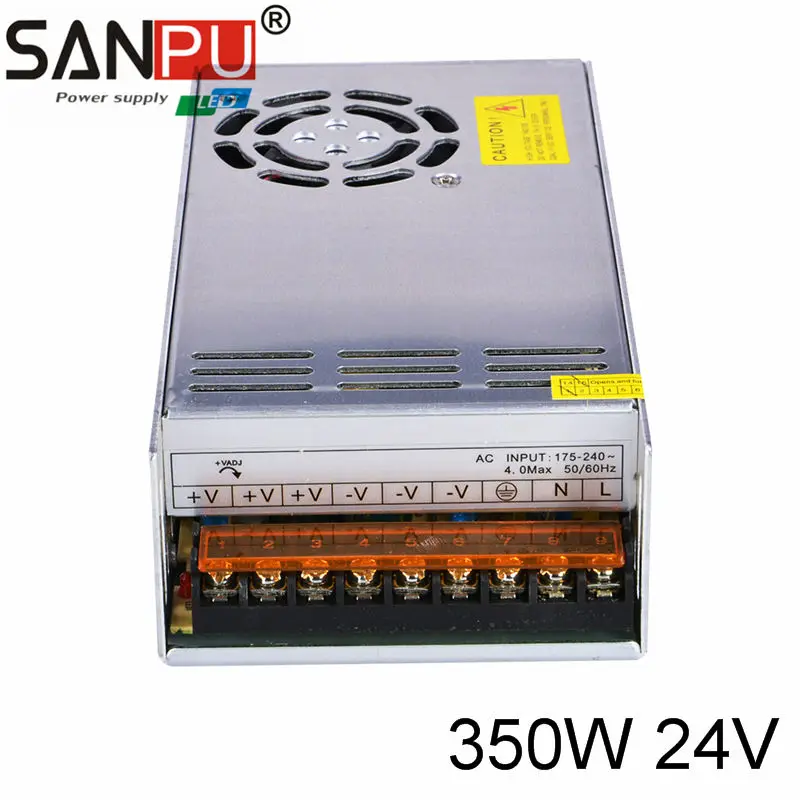 Светодиодный источник питания 24 В 350 Вт драйвер адаптер переключение 220 до 12