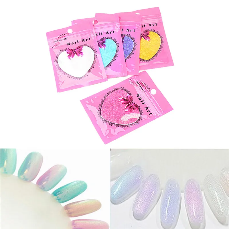 Горячие Продажи 1 шт. Nail Art Феи Ногтей Блестит Золотой Блеск Порошок Украшения