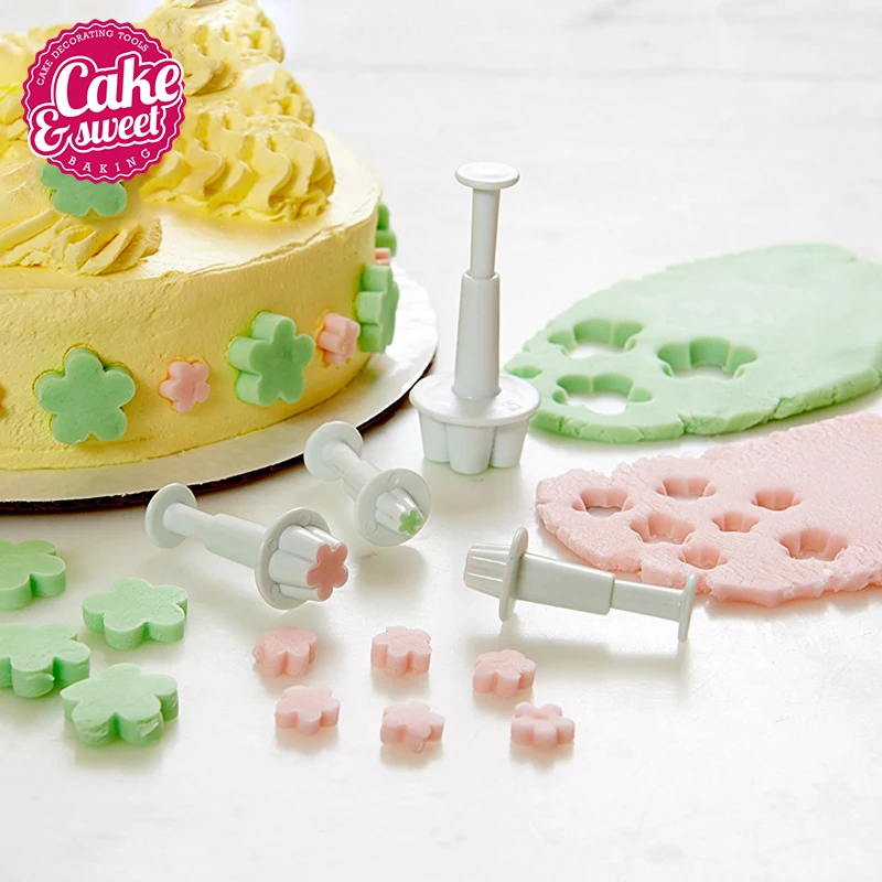 4 шт./компл. мини фрезы для украшения торта печенья DIY|baking tools|flowers fondantfondant plunger |