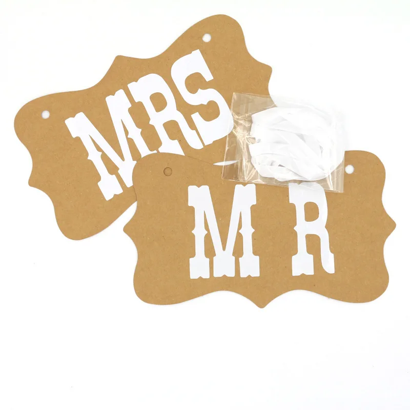 1 комплект реквизит для фотографий Mr & Mrs свадебные украшения невесты украшение