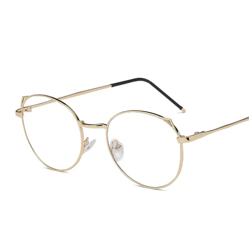 

Seemfly Reading Glasses Men Women Cat Ear Metal Frame Round Presbyopic Eyewear Anti-fatigue Fashion Prescripia Reader Eyeglasses