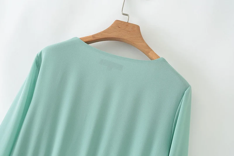 Женское плиссированное платье Vadim Повседневное средней длины из шифона с