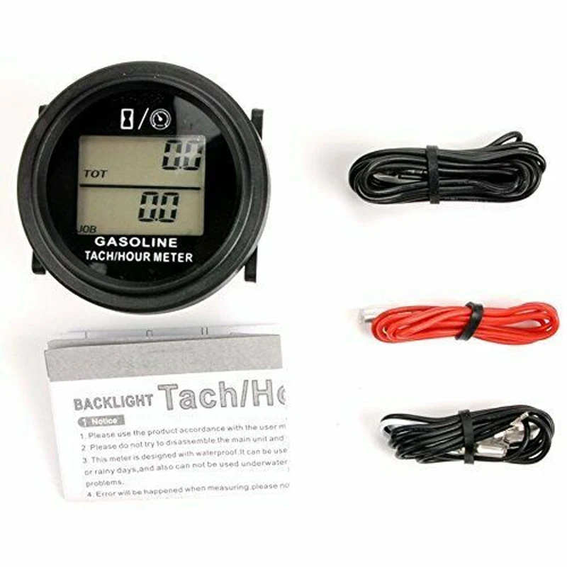 ABS IP65 цифровой тахометр водонепроницаемый 2/4 тактный двигатель с ЖК-подсветкой