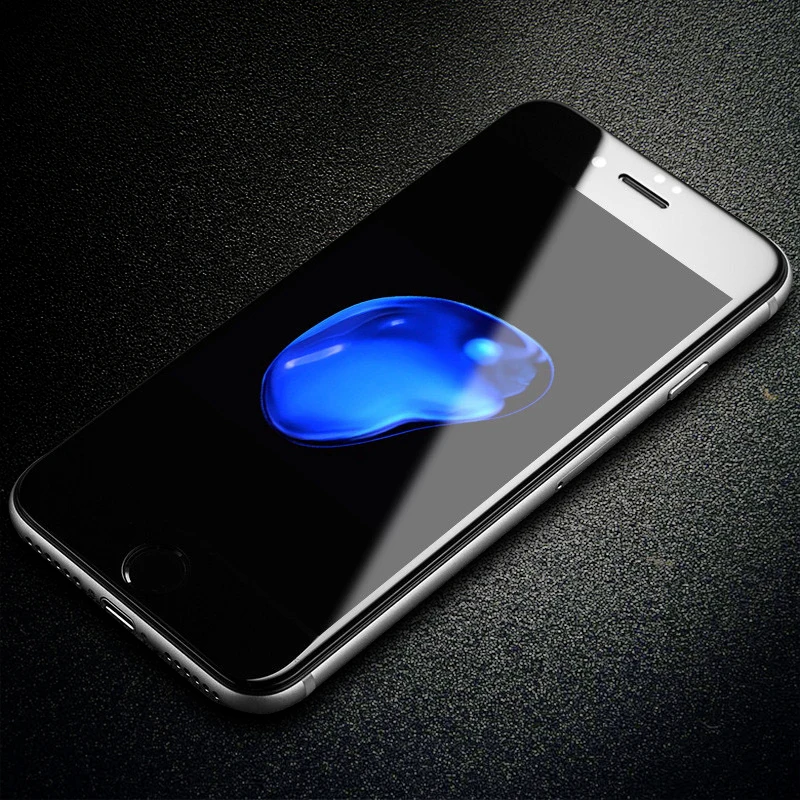6D полное покрытие из закаленного стекла для iPhone 7 7Plus 6s 6 Plus 8 X защита экрана 4D 5D закругленные края круглая защитная пленка
