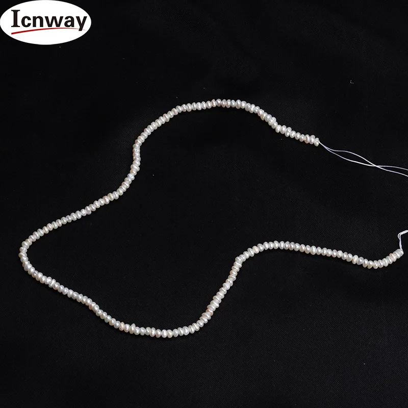 

Natural AA baroque white freshwater Pearl 2-3mm For Jewelry Making 15inch DIY necklace bracelet earring FreeShipping Wholesale