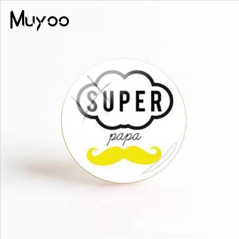 Новинка 2018 модное фото ручной работы Super PAPA кабошоны купол подарок на день отца