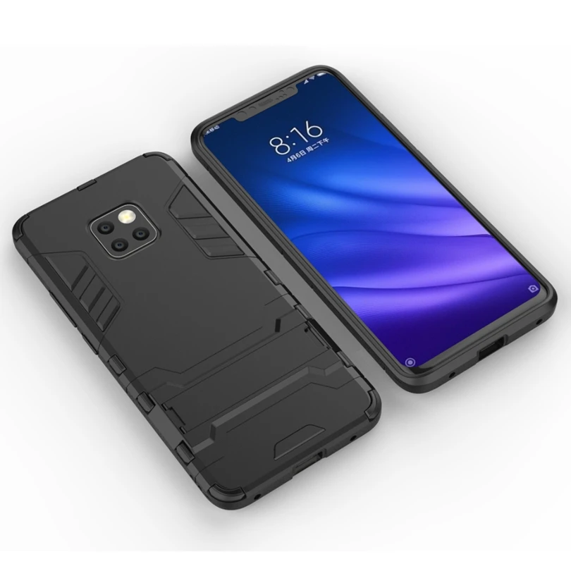 Противоударный армированный робот для Huawei Mate 20 Pro / Mate20 гибридный резиновый