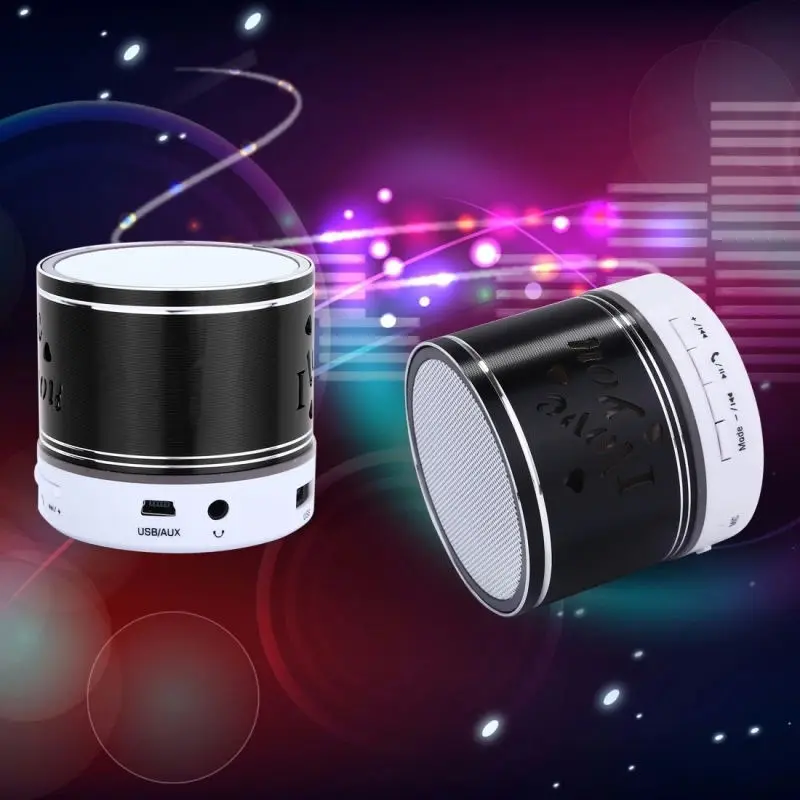 Новый мини Портативный BT стерео Динамик со встроенным микрофоном и RGB