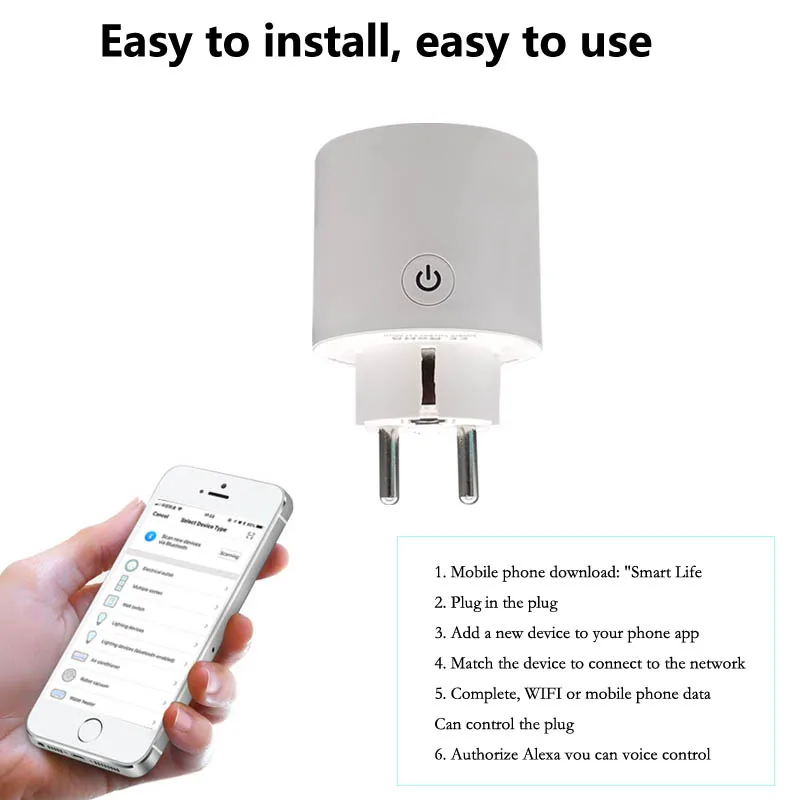 Wifi smart plug Mini Outlet пульт дистанционного управления умная розетка с функцией таймера