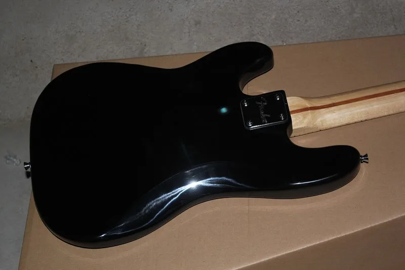 Бесплатная доставка высокое качество Custom shop корпус из красного дерева черная 4