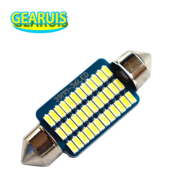 100 шт. фестоны Canbus 21 30 36 smd 3014 LED 0.13A 31 мм 39 41 безотказные Неполярные купольные лампы