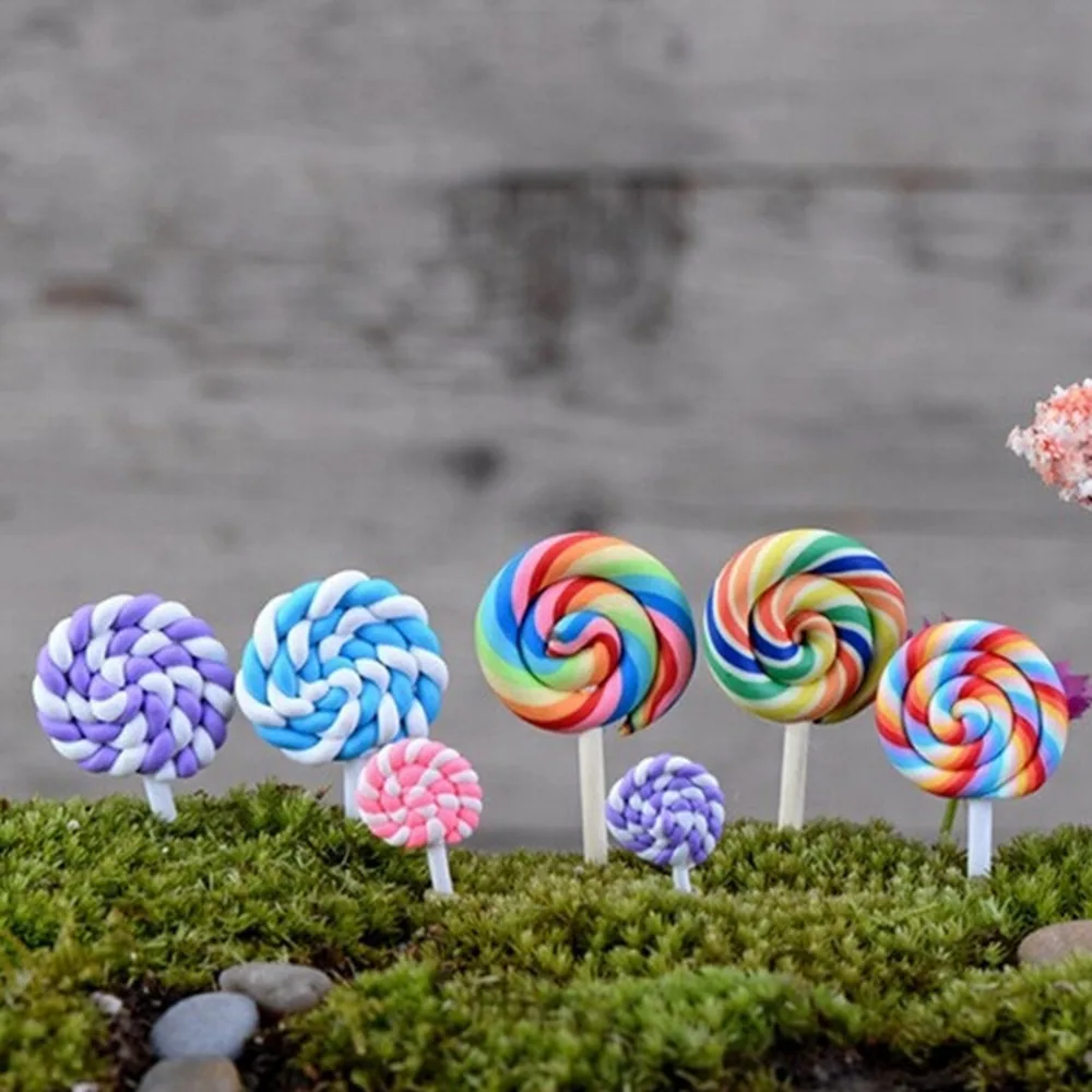 Симпатичные игрушки для леденцов из смолы 2 шт. миниатюрные ремесла сказочные