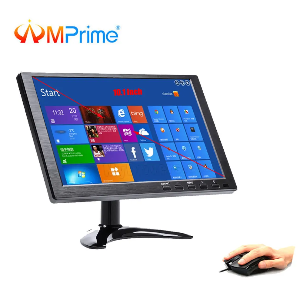 AMPrime 10 1 &quotHD ЖК монитор 1280x600 широкоформатный тонкий компьютер Мини ТВ и