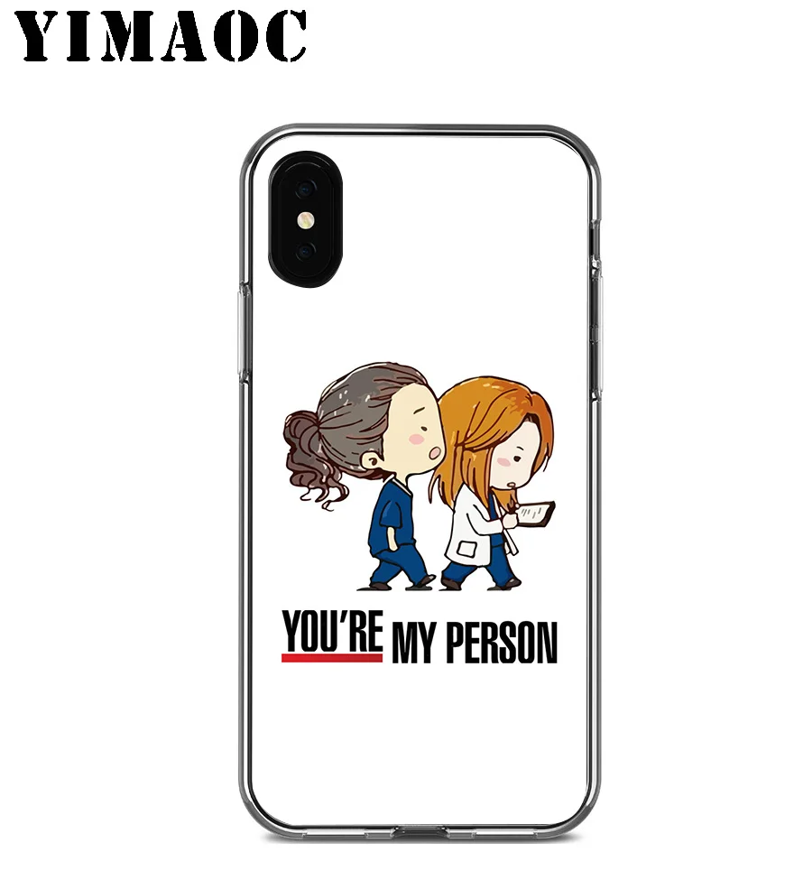 YIMAOC серый анатомический Мягкий силиконовый чехол для Apple Iphone 11 Pro Xr Xs Max X 10 8 Plus 7 6S 6