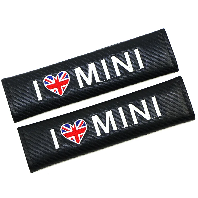 2 шт. (1 пара) чехол из углеродного волокна для ремня безопасности I LOVE MINI Cooper