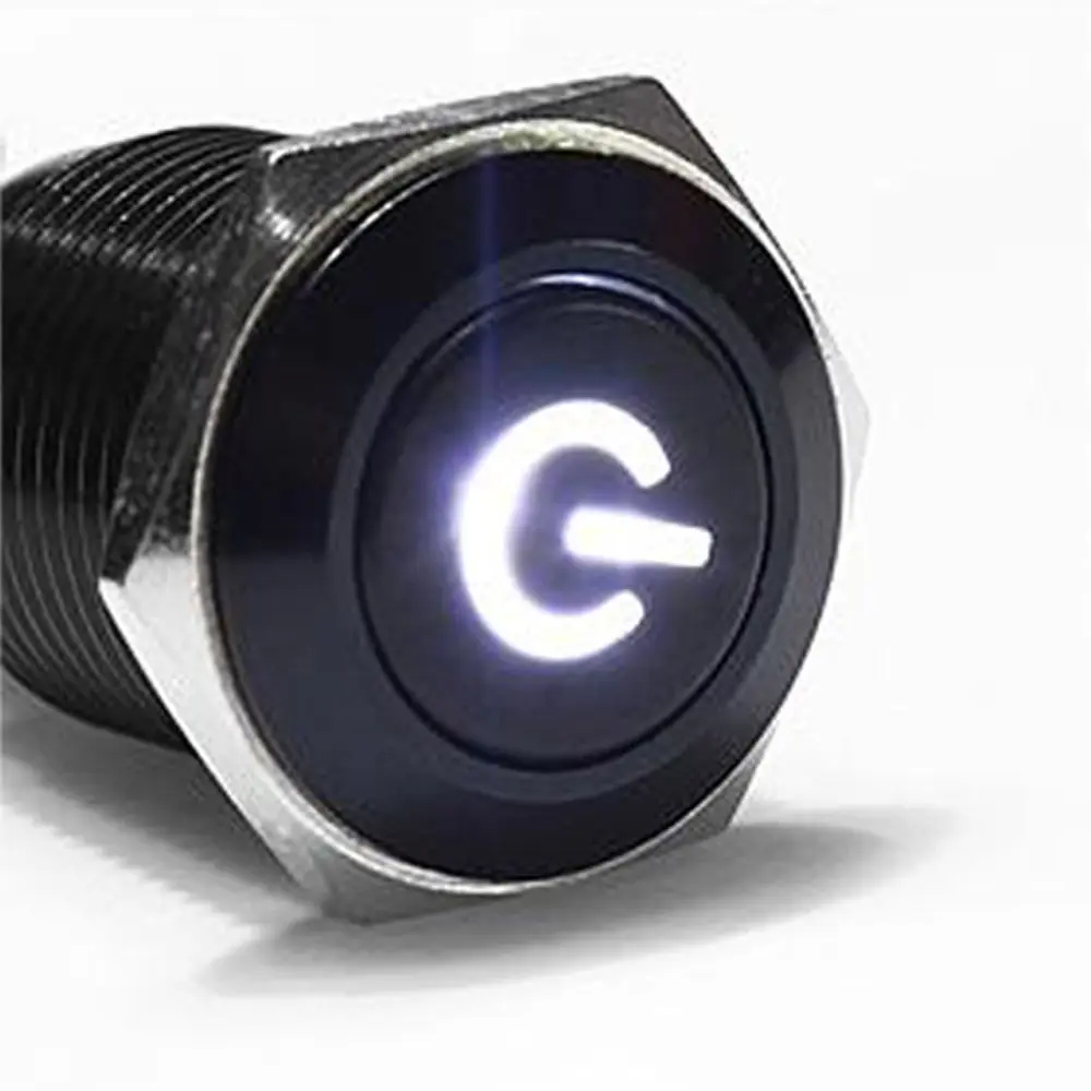 EE support16mm 12V 3A цветной светодиодный светильник черный металлический кнопочный