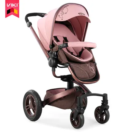 VIKI 2 в 1 Высокий пейзаж 360 градусов вращения детская коляска, kinderwgen Складная четыре коляска на колёсах, детская коляска, реверсивная коляска