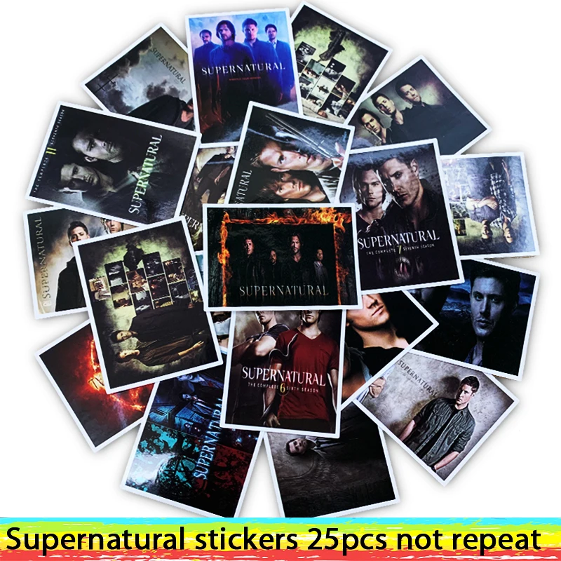 Горячая ТВ серии Фильм драма наклейка Supernatural для Гитары компьютер холодильник ноутбук Стикеры s Декоративные водонепроницаемый игрушка Стикеры