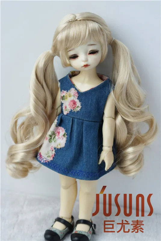 JD330 1/6 1/4 1/3 красивый кукольный парик BJD парики YOSD MSD SD длинные двойные пони Страна Девушка Кукла волосы модные аксессуары куклы