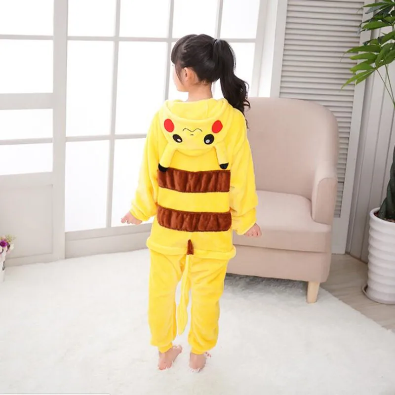 Детские пижамы с рисунками животных Raichu комбинезон капюшоном одежда для сна
