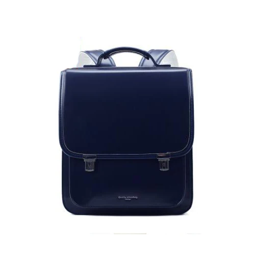 dark blue Японский стиль, детская школьная сумка для детей, ортопедический рюкзак для школьников и студентов, книжные Сумки из искусственной кожи, рандосеру, детские сумки - Цвет: dark blue