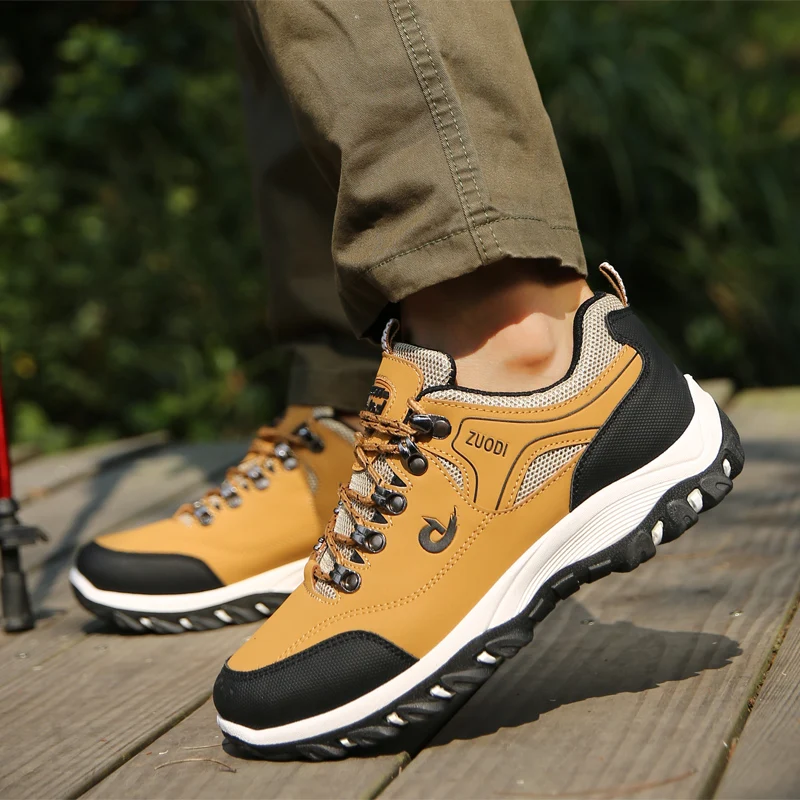 38-47 Spring Autumn Men Casual Shoes Breathable Plus Size PU Leather Upper Durable Rubber Outsole Lace-up Footwear | Обувь