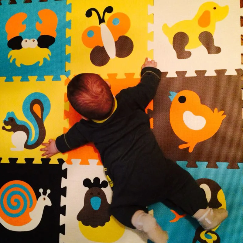 Alfombras para gatear DE DESARROLLO suave para ni&ntilde;os, estera de espuma eva de dibujos animados con n&uacute;meros/letras, almohadilla de suelo para juegos de beb&eacute;s de 30x30x1cm-5