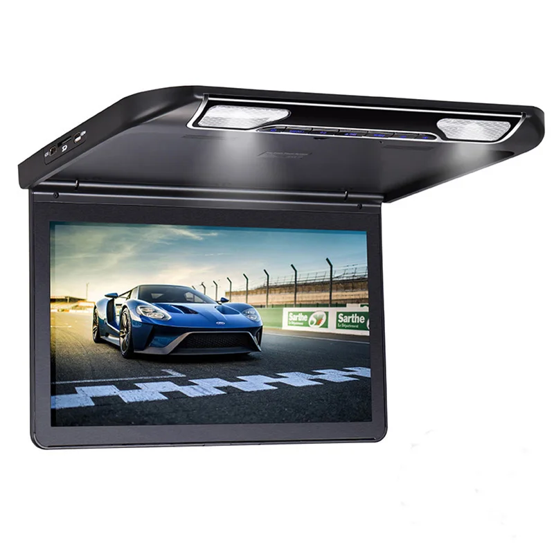MP5-плеер 13 3 дюймов Full HD 1080P откидной монитор с креплением на крышу HDMI USB SD