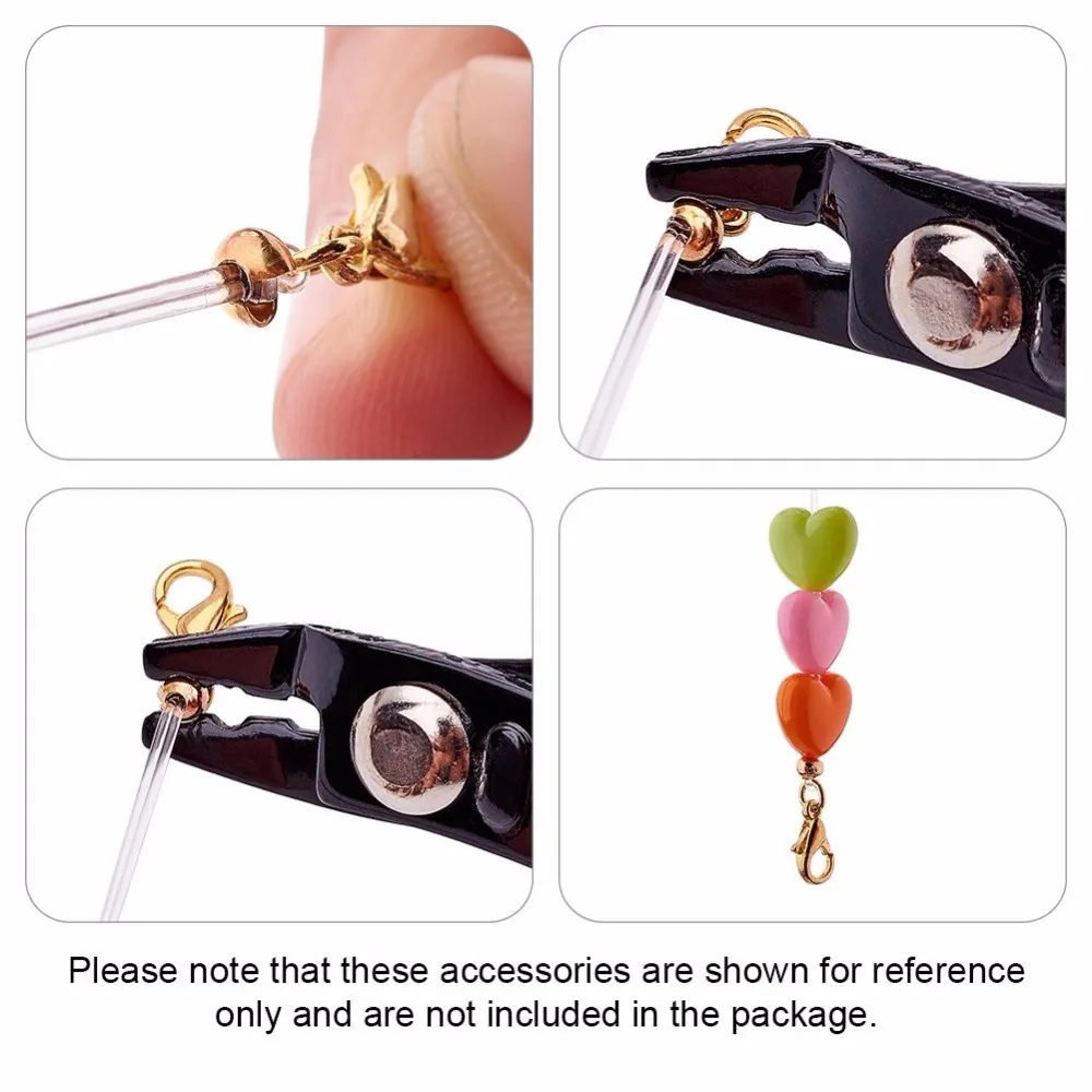 

6 Colors Iron Crimp Beads Covers Knot Covers Beads for Jewelry Makings