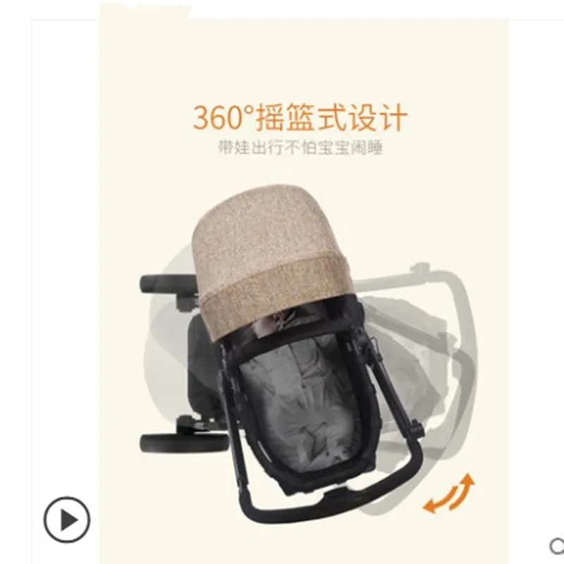 High-view baby stroller Neonatal shock-proof folding can sit and lie down bb | Мать и ребенок