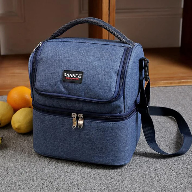 САННЕН 7L Обед Сумки Тепловой Портативный Изоляцией Питание Пикник Нейлон